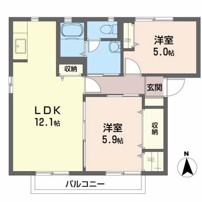  | グランシード薬師前Ｃ | グランシード薬師前Ｃ 101号-16