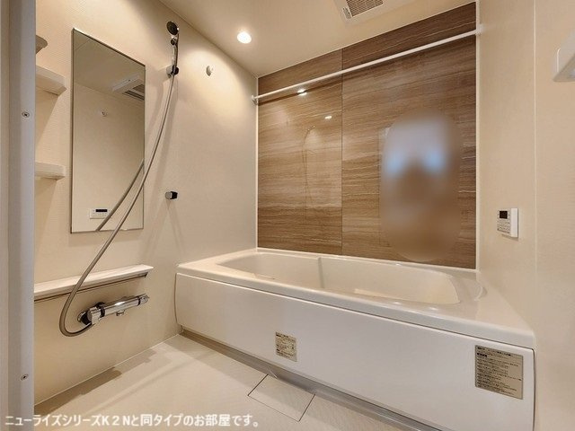 熊本市北区梶尾町のアパートの浴室|きれいなお風呂です