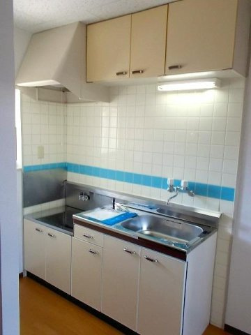 コーポオガタⅢのキッチン|使いやすいキッチンです