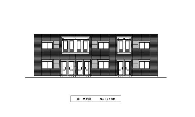 明石市二見町西二見のアパートの外観|完成予想図