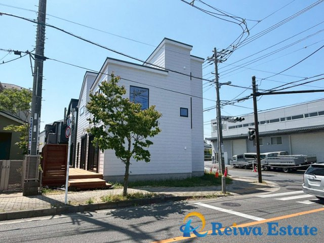 新築戸建　茅ヶ崎市みずき2丁目の外観|ウッドデッキ付きの新築戸建♪