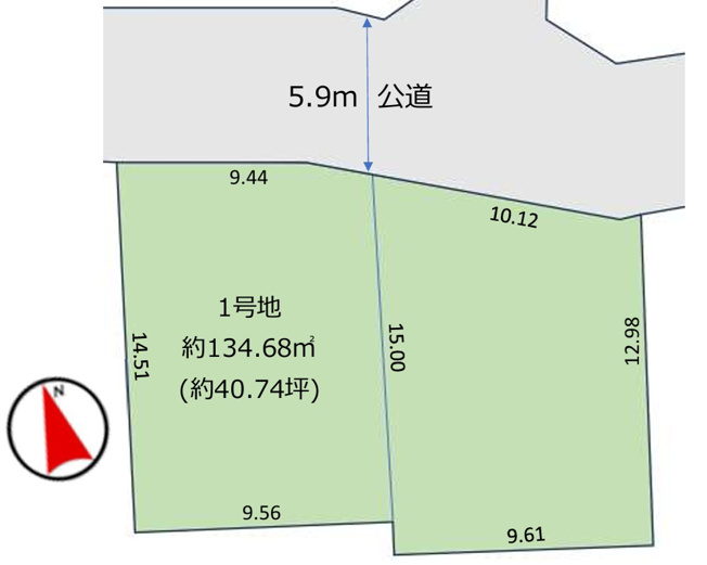 【土地図】 | 鎌ヶ谷市西佐津間6期　全2区画