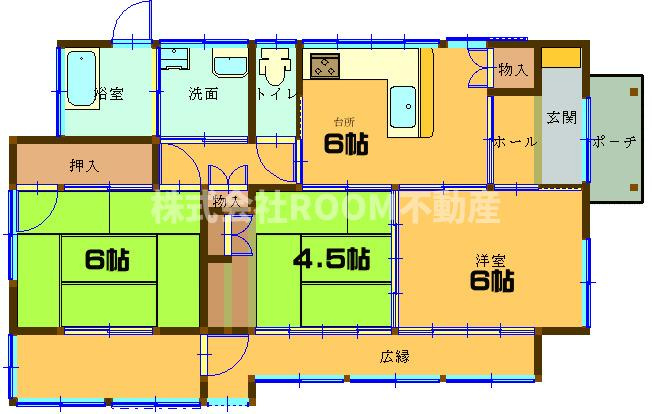 桒畑貸家の間取り