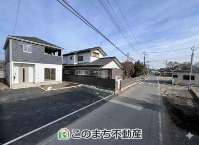 【前面道路含む現地写真】 | CRADLEGARDEN高根沢町宝積寺第16　3号棟 | 前面道路含む現地写真