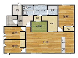 【間取り】 | 友田建売住宅　C棟