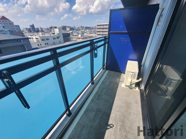 LaDouceur江坂Ⅱのバルコニー