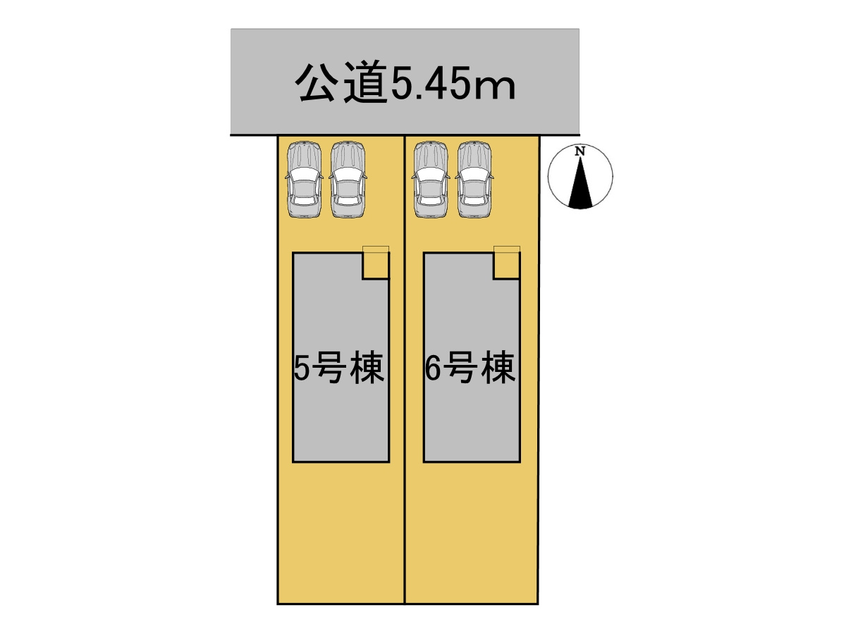 新築戸建　岐阜市六条東　全6区画分譲の区画図|■区画図
■YAMADA電機の　ヤマダ不動産　株式会社リライフ　
いつでもお問合わせ下さい。