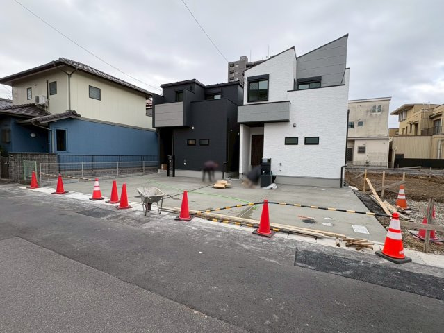 新築戸建　岐阜市六条東　全6区画分譲の外観|「現地（2025年11月11日）撮影」　
■全体写真　
■ヤマダ不動産　株式会社リライフ　