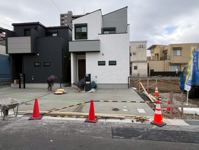 新築戸建　岐阜市六条東　全6区画分譲の外観|「現地（2025年11月11日）撮影」　
■全体写真　
■ヤマダ不動産　株式会社リライフ　