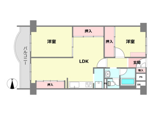 御影プライムハイツの間取り
