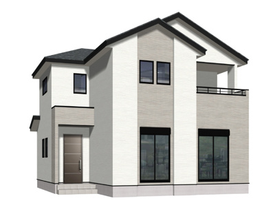 【外観パース】 | 福津市津屋崎1丁目4期1号棟 | 外観パースです