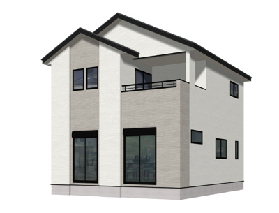 【外観パース】 | 福津市津屋崎1丁目4期1号棟 | 外観パースです