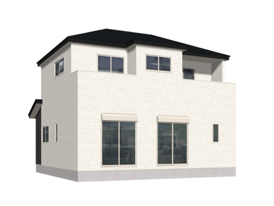 【外観パース】 | 古賀市天神4丁目2期2号棟 | 外観パースです