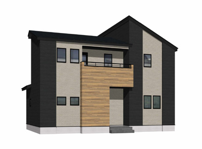 【外観パース】 | 遠賀郡水巻町頃末南2丁目2期1号棟 | 外観パースです