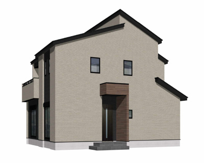 【外観パース】 | 北九州市八幡西区木屋瀬5丁目1期2号棟 | 外観パースです