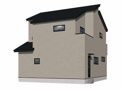 【外観パース】 | 北九州市八幡西区木屋瀬5丁目1期2号棟 | 外観パースです