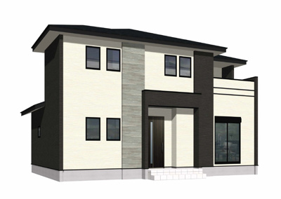 【外観パース】 | 北九州市八幡西区御開3丁目5期1号棟 | 外観パースです