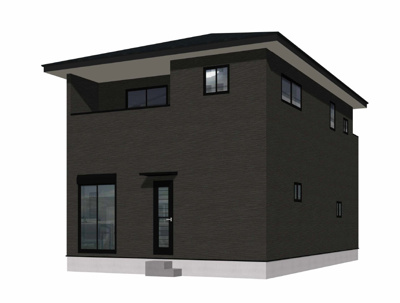 【外観パース】 | 宗像市自由ヶ丘9丁目1期1号棟 | 外観パースです