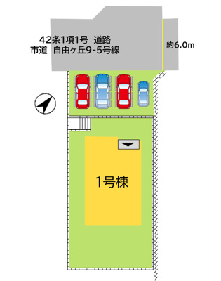 【区画図】 | 宗像市自由ヶ丘9丁目1期1号棟