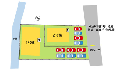 【区画図】 | 遠賀郡遠賀町松の本3丁目1期2号棟