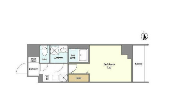 豊島区南池袋４丁目の賃貸マンションの間取り