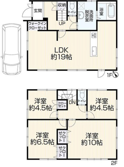【間取り】 | 明石市大久保町大窪　中古戸建 | 4LDK＋WICです。