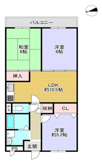 【間取り】 | 豊中緑ヶ丘サンハイツ