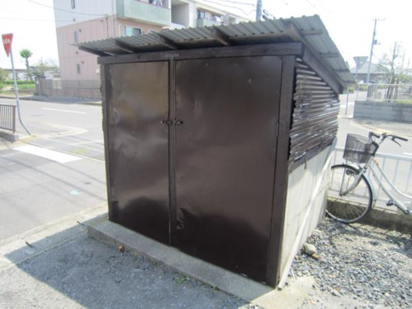 ひたちなか市高場６丁目のアパートのその他共用部分|ごみ集積場の写真です。