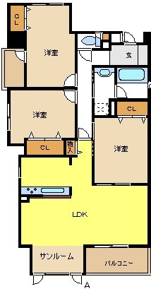 コルティーレマルフクの間取り