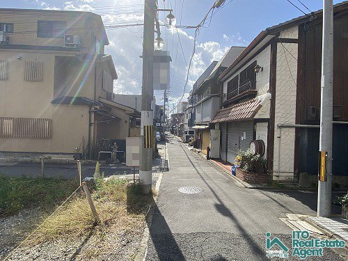 上京・東西俵屋町 新築戸建の前面道路含む現地写真