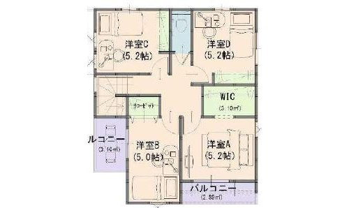 よかタウン　岡山市中区清水1丁目【仲介手数料無料】の間取り
