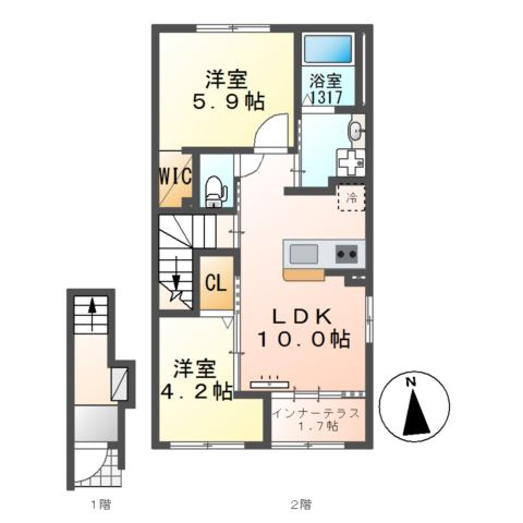 Ｒａｐｓ（ラプス）の間取り