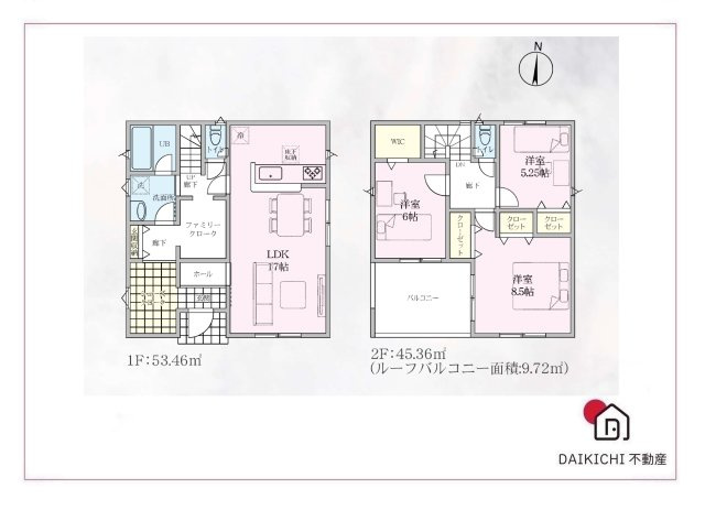 【間取り】 | 寄居町赤浜第6  クレイドルガーデン　新築戸建　全2棟　2号棟 | 2号棟
