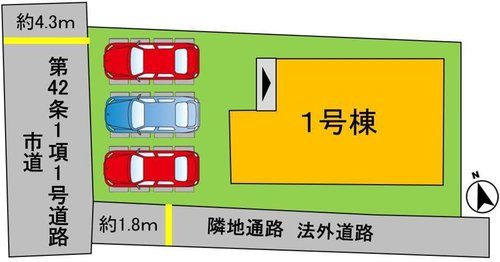 よかタウン　岡山市北区旭町【仲介手数料無料】の区画図