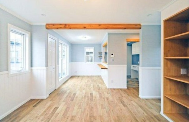 【新築】入間郡三芳町北永井新築分譲住宅 全1棟の居間・リビング|2Fリビングなので人目を気にせず生活できます☆