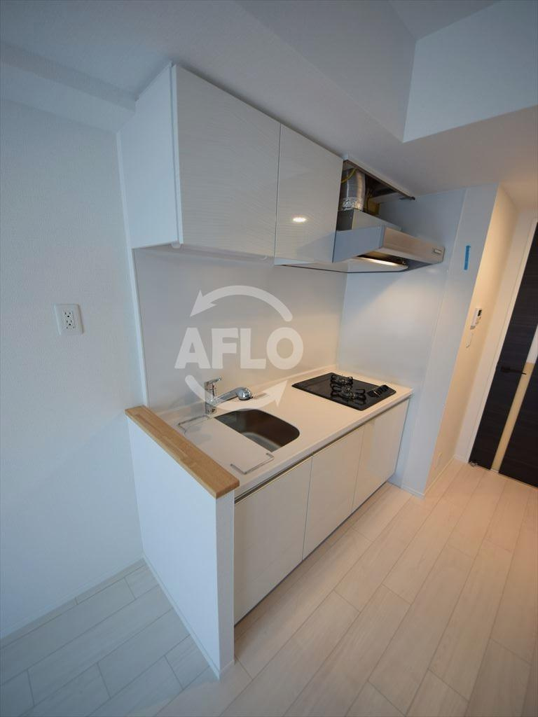 レオンコンフォート本町東Ⅲのキッチン|レオンコンフォート本町東Ⅲ　2口ガスシステムキッチン