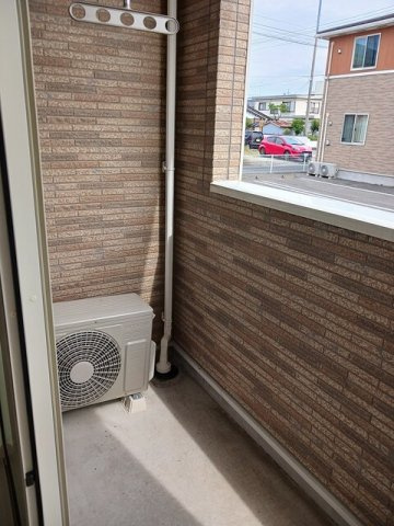 フルール　蘭Ⅱ　Ｂのバルコニー|バルコニー付きです