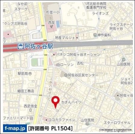 トーシン・フェニックスマンション阿佐ヶ谷の地図
