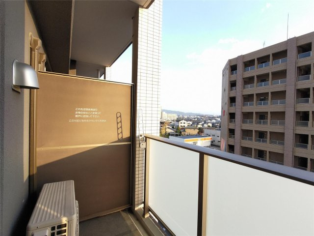 Riz Grande 花畑のバルコニー|お洗濯にも便利なバルコニー付き