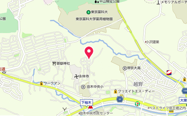 『八王子市新築戸建て』八王子市下柚木12-28【仲介手数料無料】　３期の地図|～仲介手数料無料☆八王子ひなた不動産～　八王子市下柚木　新築戸建て