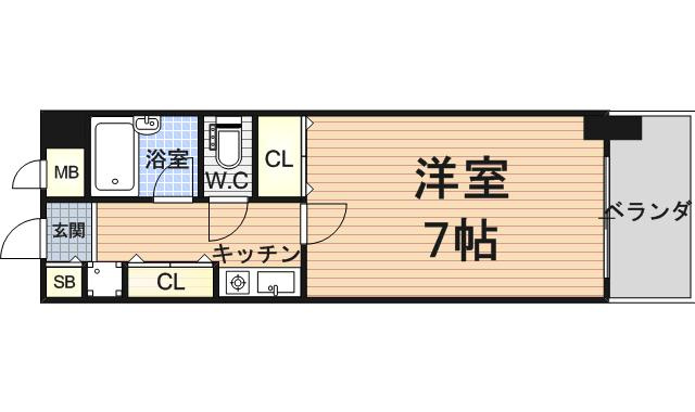 ロイヤル天満橋の間取り