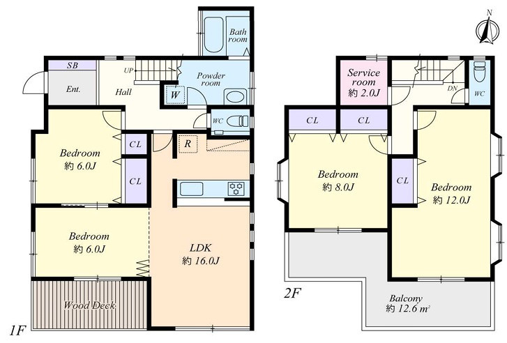 茅ヶ崎市下寺尾　中古戸建の間取り