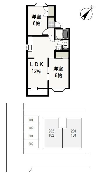 メゾン大福の間取り