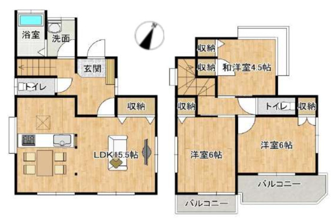 【間取り】 | 北本市東間　中古戸建