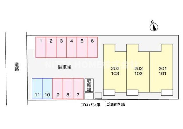 ノッティングヒルコートＦの区画図