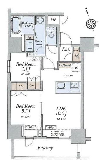 Alivis十条の間取り|間取です