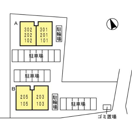ソニア リーベ B棟の駐車場|駐車場完備です