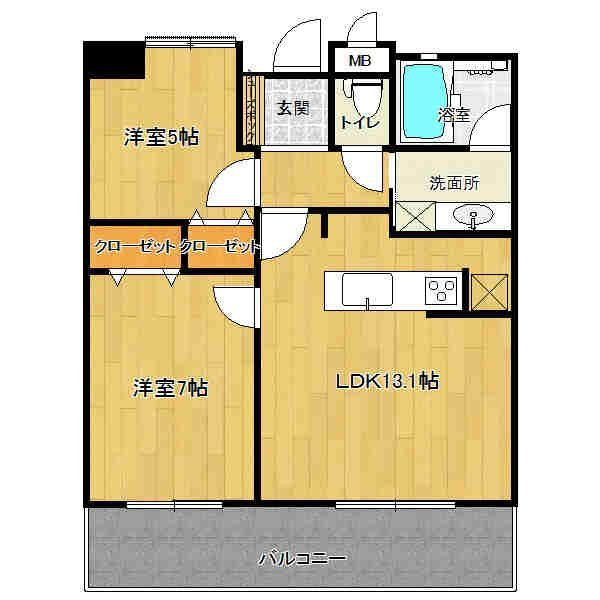 エイルマンション諏訪野の間取り|使い勝手の良い間取りです♪