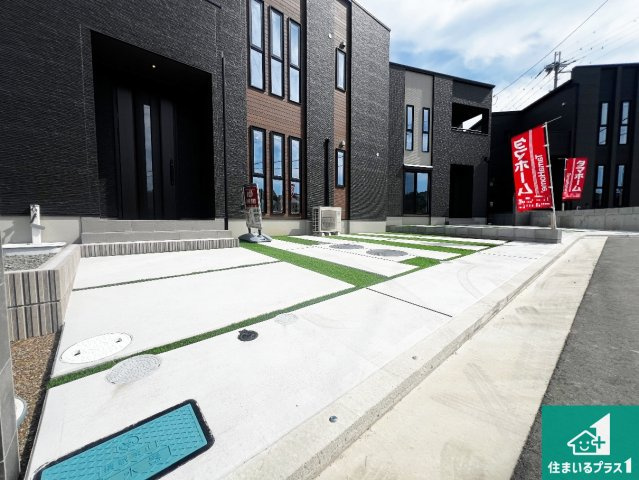 貝塚市水間　新築一戸建ての駐車場|駐車スペース！散水栓があるので、こまめに愛車を洗えます！