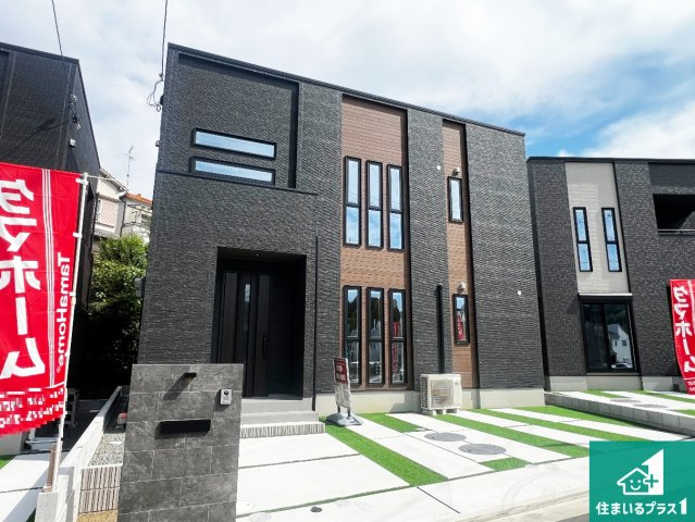 貝塚市水間　新築一戸建ての外観|閑静な住宅地の上、日当たりも良好です！ぜひお問い合わせください！【現地写真】